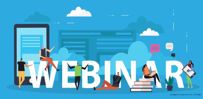 E-learning Webinar Flat Landing Page